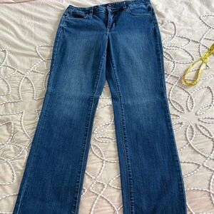NYDJ Medium Wash Blue Straight Leg Jeans size 10